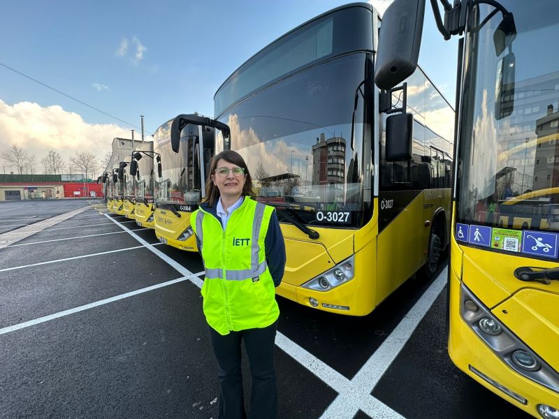 İETT TARİHİNDE BİR İLK: KADIN GARAJ AMİRİ GÖREVE BAŞLADI