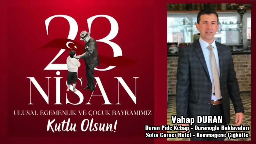 Vahap Duran  23 Nisan Kutlama Mesajı