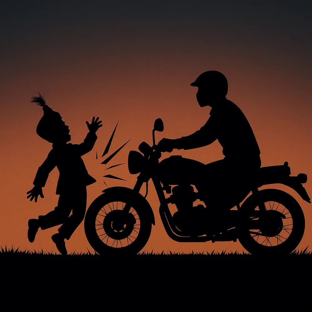 Sünnet Düğününde Çocuğa Motosiklet Çarptı